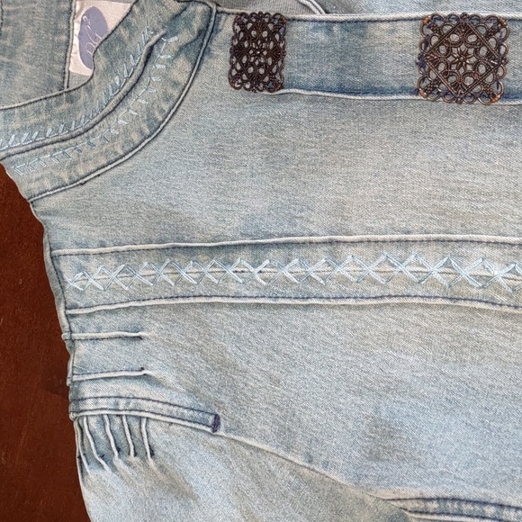 DG2 by Diane Gilman Embellished Denim Jacket - Picture 9 of 13